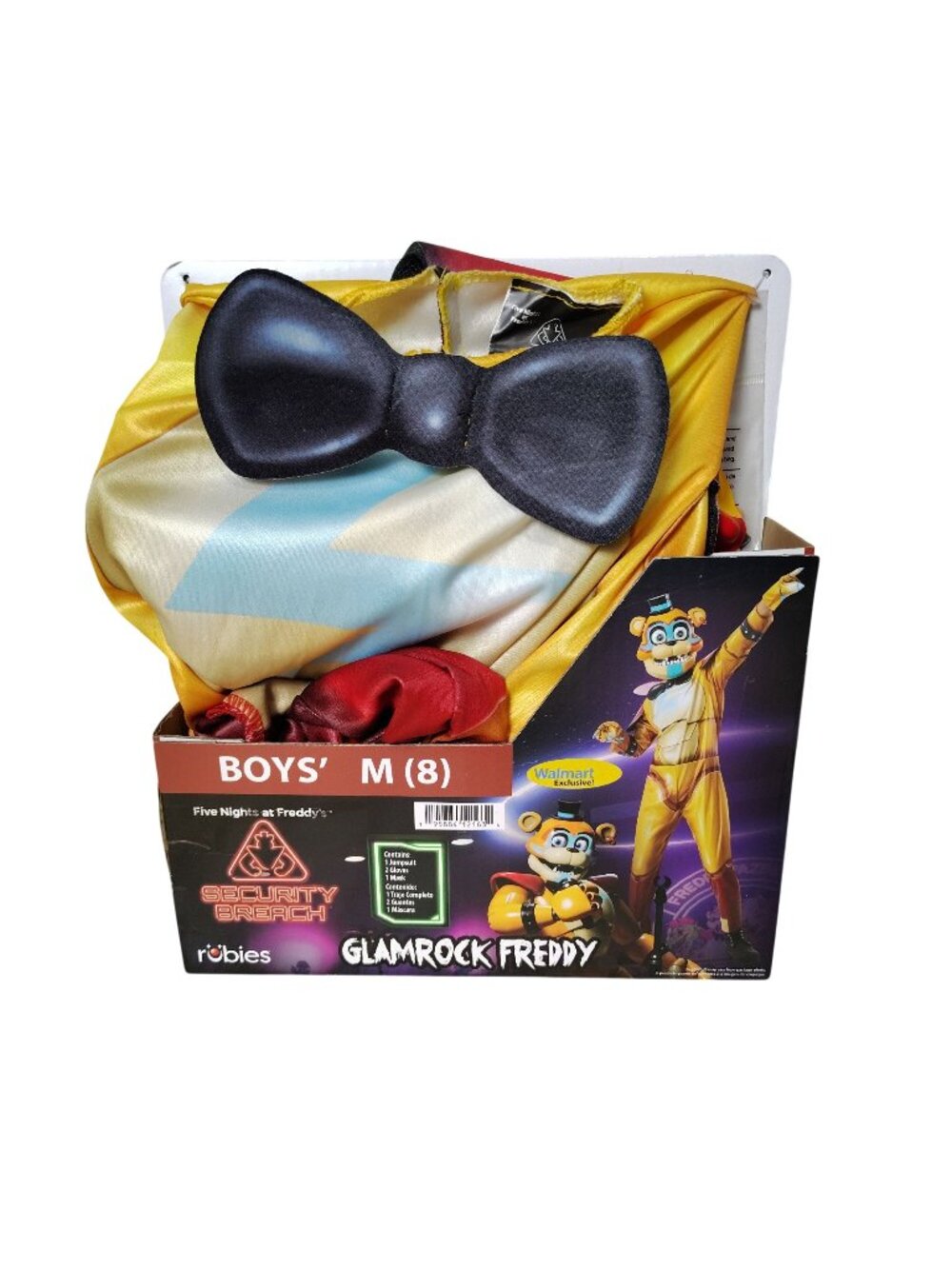 FNAF Security Breach Glamrock Freddy Boys Costume Medium 8 Rubies 4 Piece New
